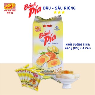  Bánh pía đậu sầu riêng trứng 3 sao  440g  Tân Huê Viên 