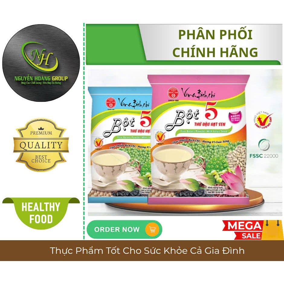 Bột 5 Thứ Đậu Hạt Sen BÍCH CHI 300g Các Loại