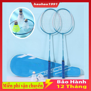 Sét 2 vợt cầu lông Tặng 3 quả cầu nhựa chất lượng cao bền bỉ, giá học sinh, sinh viên hàng đẹp