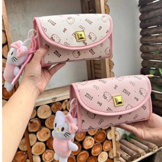 Túi Xách Da PU In Hình Hello Kitty, Túi Đeo Chéo Mini Dễ Thương Cho Bé Gái & Nữ Sinh Phong Cách Hàn Quốc - DK018
