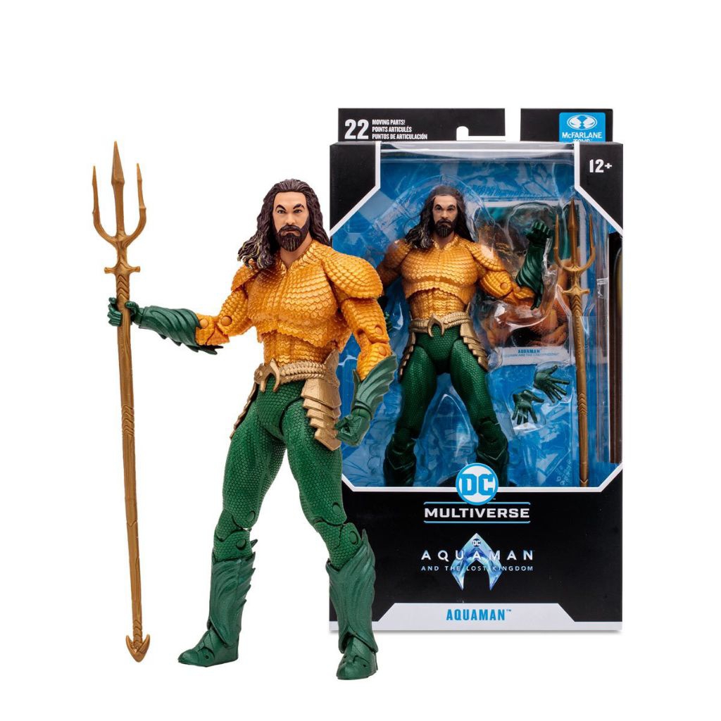 Mô hình Aquaman ( Aquaman 2 movie ) chính hãng Mcfarlane Toys likenew fullbox