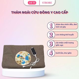Thảm Ngải Cứu Điện, Gối Sưởi Ngải Cứu Đông Y Nội Địa Trung Hỗ Trợ Đau Vai Gáy, Lưng, Xương Khớp DETI SHOP
