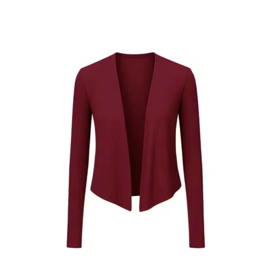 Áo khoác Cardigan dáng dài thun co giãn basic thanh lịch mặc thu đông kiểu dáng hotgirl | BigBuy360 - bigbuy360.vn