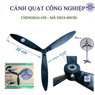 Cánh quạt công nghiệp ChingHai chính hãng - Cánh quạt nhựa lỗ trục 12 đường kính 650mm và 750mm