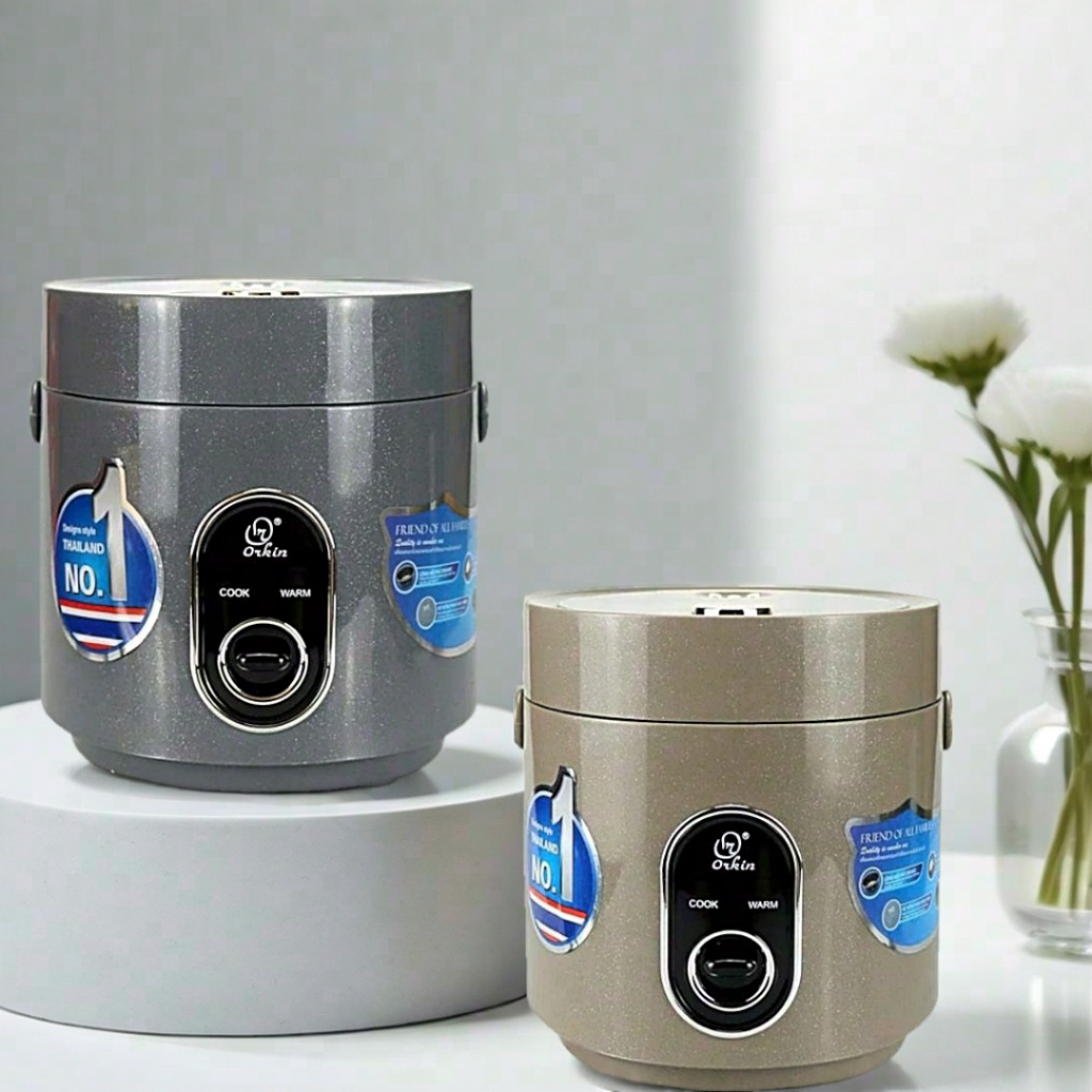 Nồi Cơm Điện Mini Orkin Thái Lan 0.6L OR96 Lòng Nồi Ceramic Chống Dính, Nấu Cơm/Cháo/Hâm Nóng