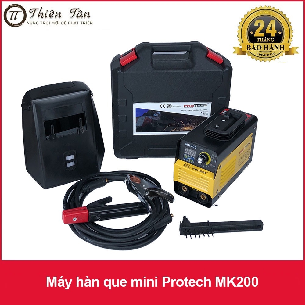 (Hỏa Tốc HCM) Máy hàn que mini Protech MK200 IGBT Inverter