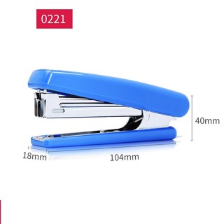 Dập Ghim Deli E0221- Dập Ghim No.10 -15 Trang, Đen, Xanh, Xám - 1 Cái