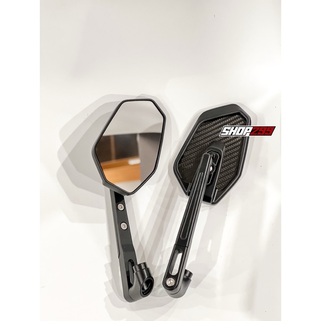 Gương Chiếu Hậu Magazi Vân Carbon Đa Giác