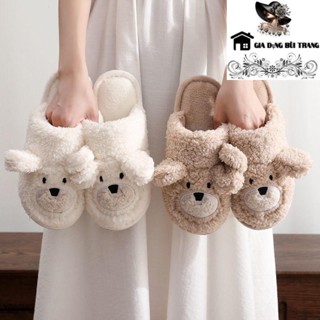 (T.Hợp) Dép Lông Đi Trong Nhà Siêu Ấm Siêu Xinh Sang Chảnh Đế Chống Trơn Trượt Mềm Mại Êm Ái (GDBT)