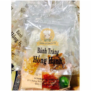 Bánh tráng trộn Hồng Hạnh sate muối nhuyễn tắc khô bò vụn dầu tỏi phi 