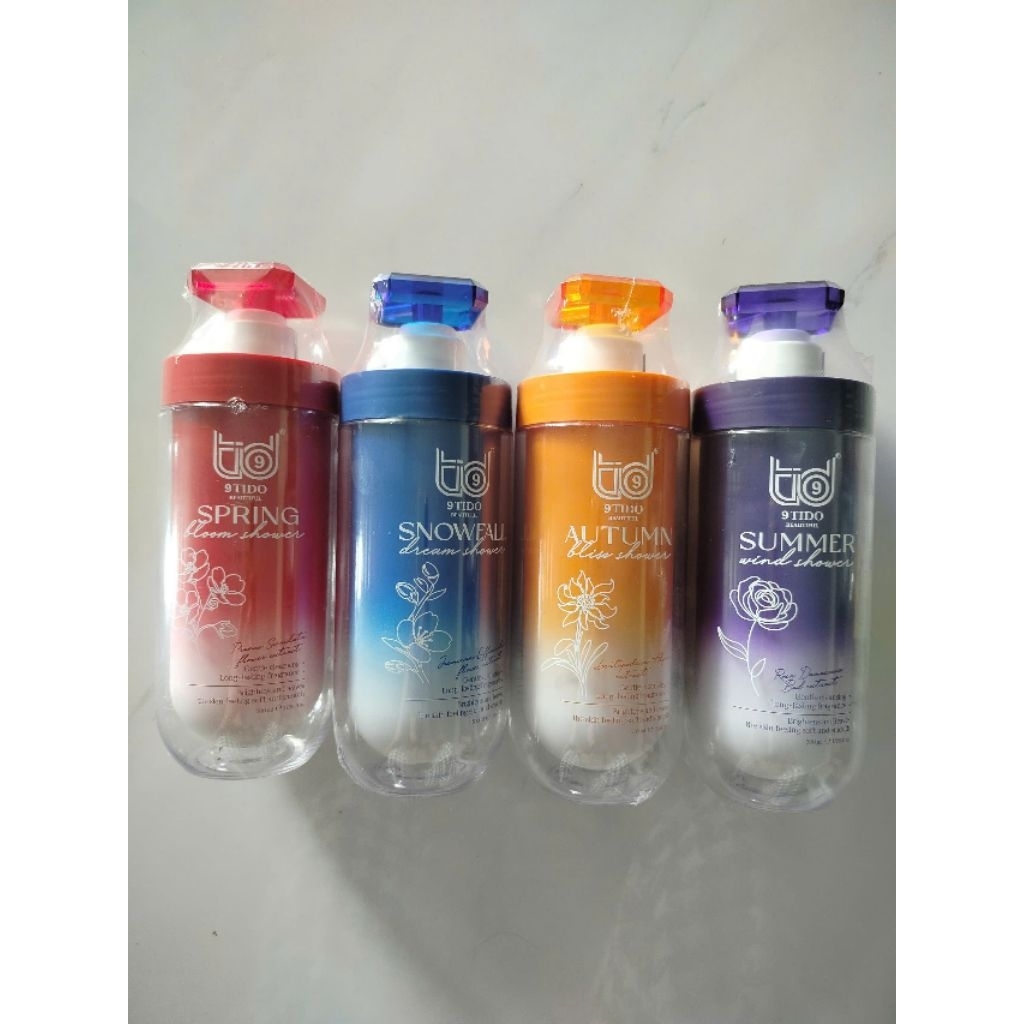 SỮA TẮM PHIÊN BẢN MỚI NHẤT XUÂN - HẠ - THU - ĐÔNG 500ML 9TIDO tặng kèm bông tắm...