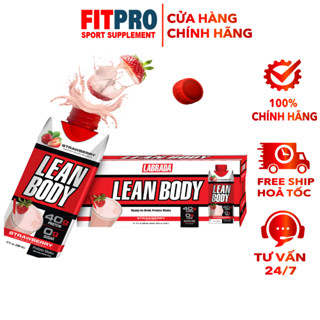 Labrada Lean Body RTD, Thùng 12 Chai (500ml/Chai) | Sữa Thay Thế Bữa Ăn Uống Liền Tiện Lợi