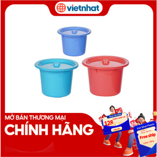 Bô vệ sinh người lớn có nắp đậy 5403 Nhựa Việt Nhật Shop