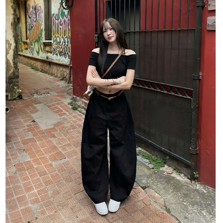 Quần Kaki Harem Unisex MINHU CLOTHES, Quần Kaki Dáng Rộng Lưng Thun Co Giãn [Q01] | BigBuy360 - bigbuy360.vn