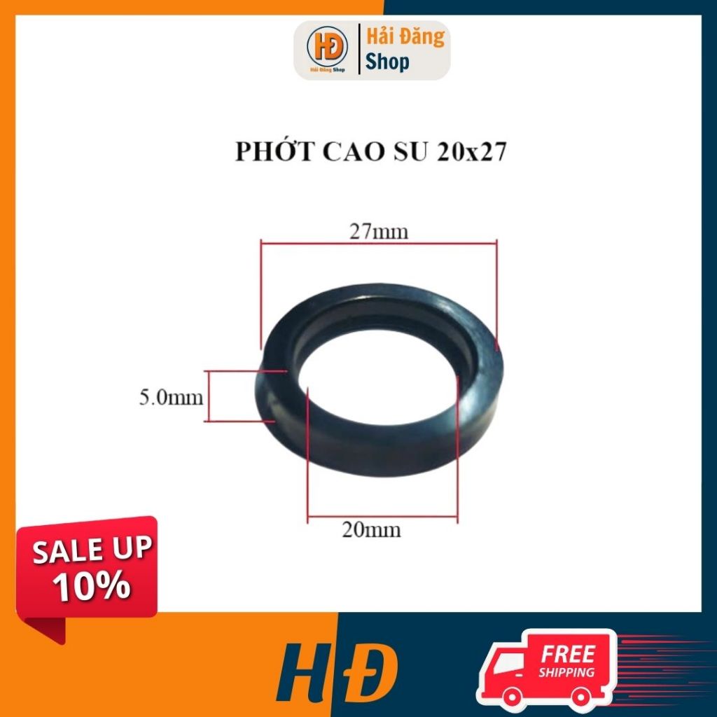 Phớt cao su máy rửa xe 20x27, Phớt cao su cho máy rửa xe cao áp