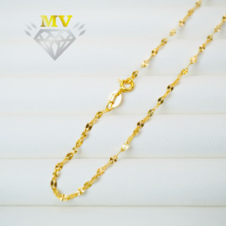  Dây Chuyền Kiểu Lá Me Nhỏ • P610  Dài 44-46cm  | Có Giấy Đảm Bảo & Hộp Quà Tặng Kèm Theo 