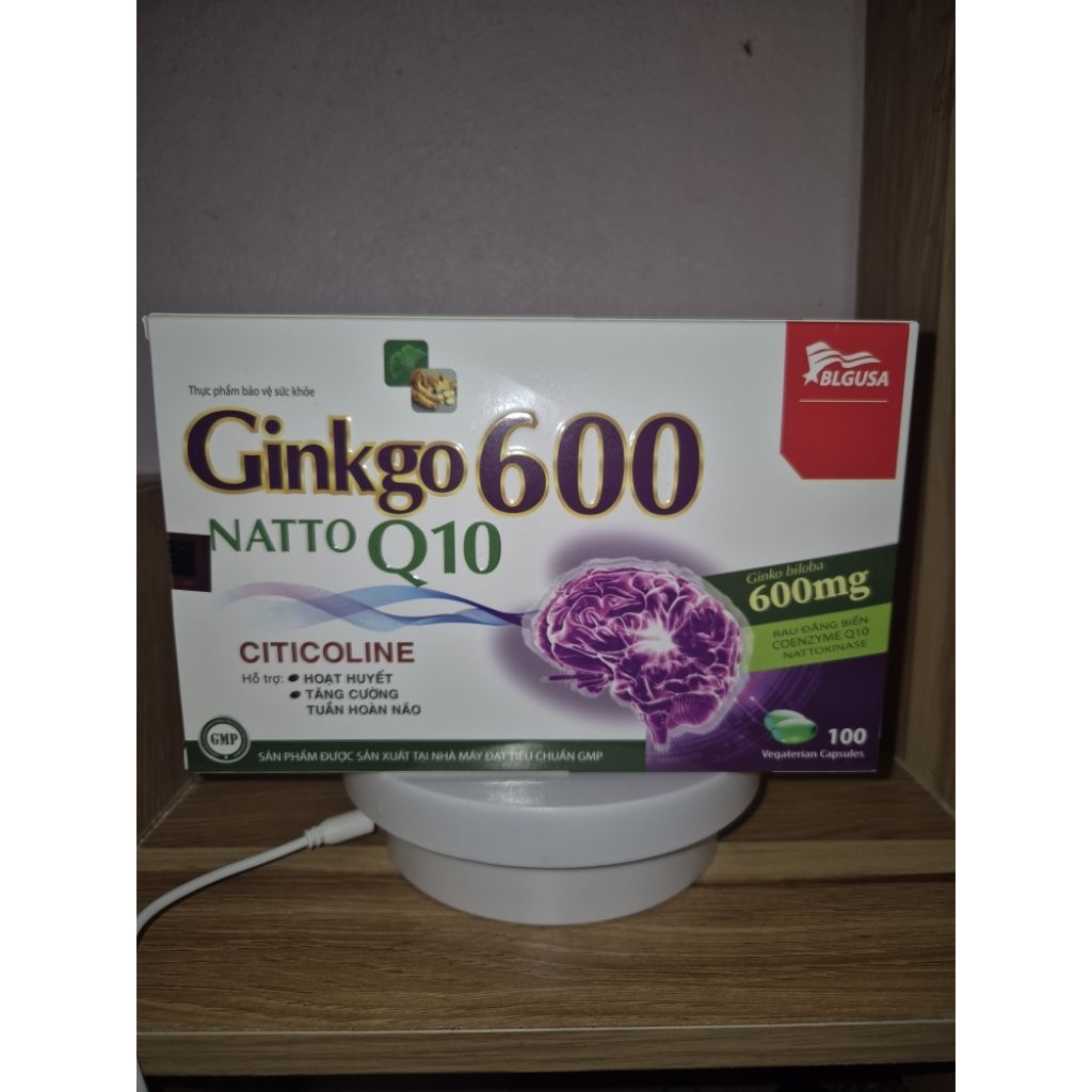 《Date 2027》Ginkgo natto 600mg  hộp 100v hàng chất lượng