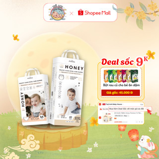 [KO QUÀ] Tã/Bỉm Honey Premium Tơ Tằm Mới, Siêu Mềm Mỏng Và Thấm Hút Đủ Size Cho Bé