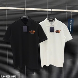 Áo polo Lờ Vê thêu ngực hình lưng thiết kế hot trend Nam nữ New 2025