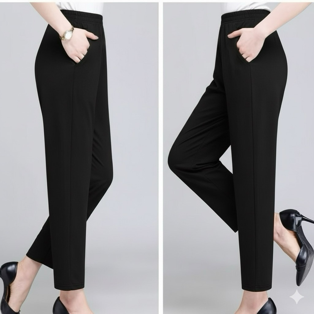 Quần Trung Niên Umi Nỉ Thu Đông, Mẫu Quần Dài Nữ Chất Thun Cho Mẹ Form Rộng Dễ Phối Đồ | Thời Trang 