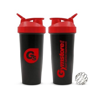  Bình lắc nhựa pha whey Gymstore Shaker Bottle cao cấp  710ml  có vạch chia kèm con lắc lò xo 