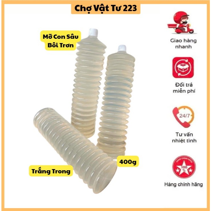 🎁 Mỡ sâu trắng trong chịu nhiệt - kháng nước từ dầu gốc lithium L3_Tuýp 350gr