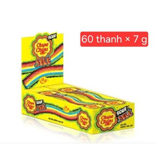  Kẹo dẻo Chupa Chups hương trái cây-  Chups cầu vòng hộp 60 thanh. 