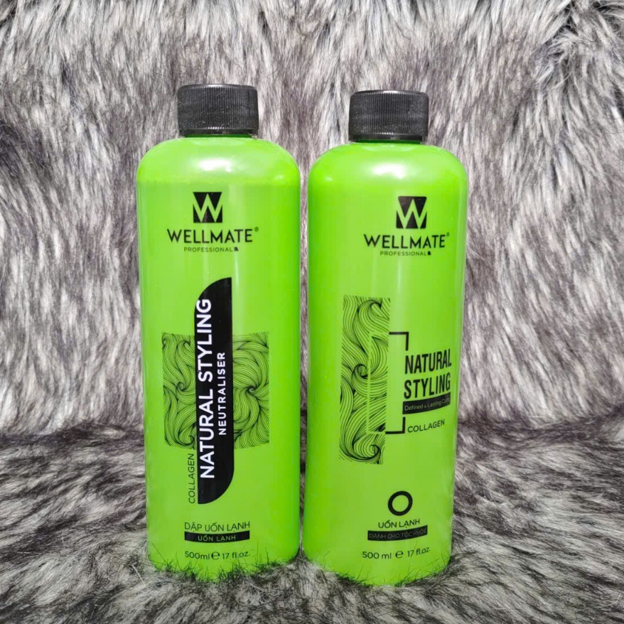 [1 cặp] Uốn lạnh wellmate 500ml giúp xoăn tóc