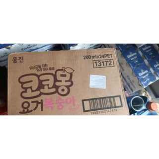 Thùng 24 chai Nước lợi khuẩn Cocomong Đào 235ml