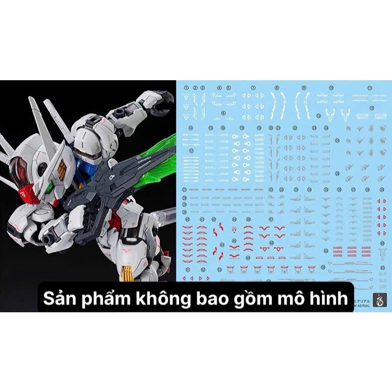 [Ghost] Decal/Đề can nước mô hình MGSD Aerial