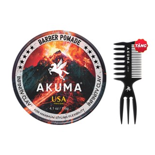  Sáp vuốt tóc nam Akuma Infinity Pomade 56gr 116gr Chính Hãng giữ nếp tốt và hương nước hoa 