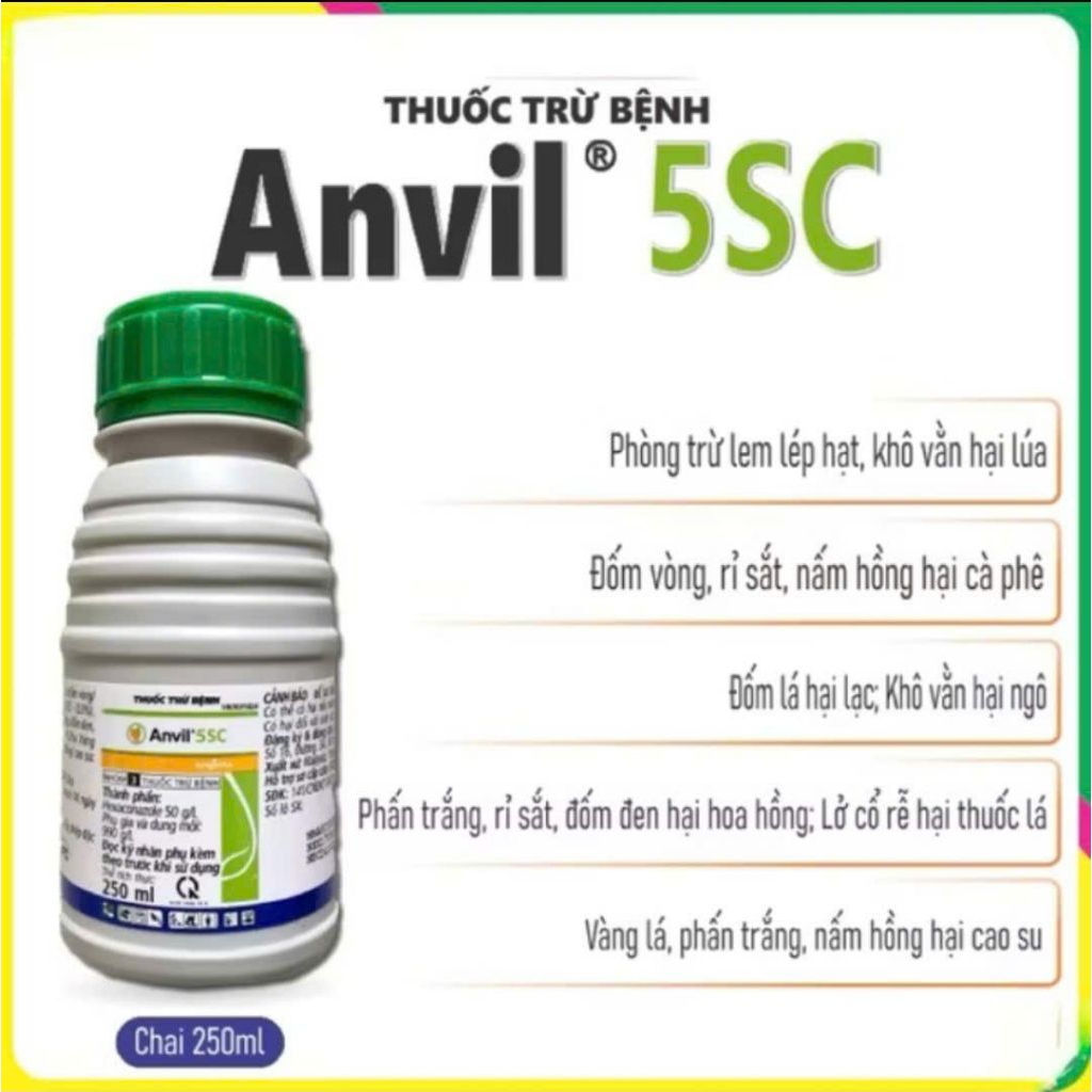 ANVIL 5SC (250ml, 1L) - Chính hãng Syngenta Thụy Sỹ - Phòng ngừa nấm bệnh cho các loại cây trồng