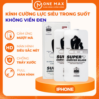  Kính cường lực  không viền đen trong suốt cho IP 17Promax 16Promax 16 15 14 13 12 11 xr xs x pro plus max 