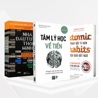 Combo Sách - Tâm Lý Học Về Tiền - Nhà Đầu Tư Thông Minh - Atomic Habits: Thay Đổi Tí Hon Hiệu Quả Bất Ngờ (lẻ/tuỳ chọn)