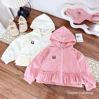   ĐT  Áo khoác gió trẻ em áo khoác mỏng chống nắng cản mưa nhẹ cho bé gái mặc thu đông 8-18kg 