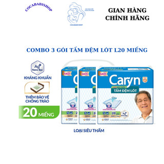 (COMBO 3 GÓI) Tấm đệm lót Caryn siêu thấm size L20