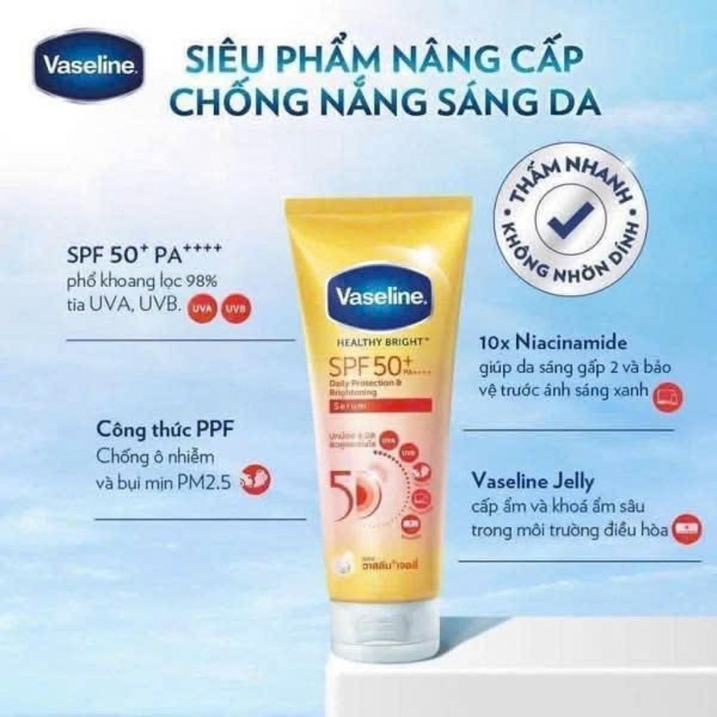 Dưỡng  thể VASELINE 50x vàng