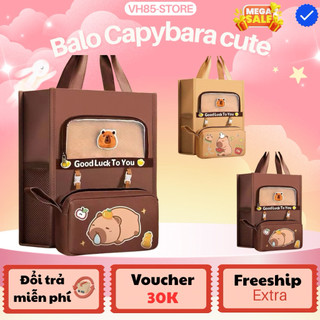  Túi Xách Học Thêm 2in1 Kèm Hộp Đựng Bút 🎒 Cặp Đi Học Thêm Capybara Kute Cho Học Sinh – Túi Đi Học Tiện Dụng Đáng Yêu 