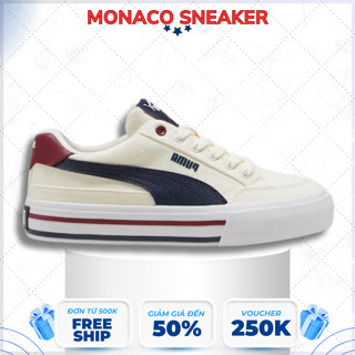 Giày Puma Court Vulcanized White Blu Nam Nữ Bản Cao Cấp Full Box.