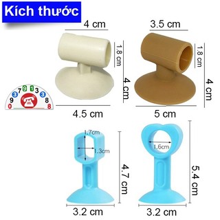 Chặn Cửa Silicon Đa Năng Dạng Ống, Nút Chặn Cửa Giảm Ồn