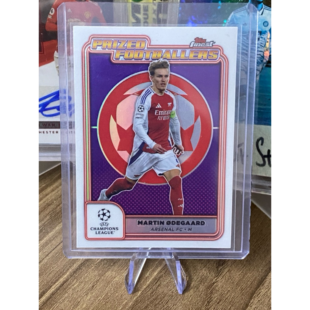 [NHÀ VÔ ĐỊCH EPL 2026] Thẻ Cầu Thủ Martin Odegaard Topps Finest 2025 Prized Footballers PF-3