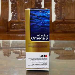 Alaska Omega 3 Fish oil 500mg DHA 60mg | EPA 90mg - Hộp 60 viên dùng 1 tháng