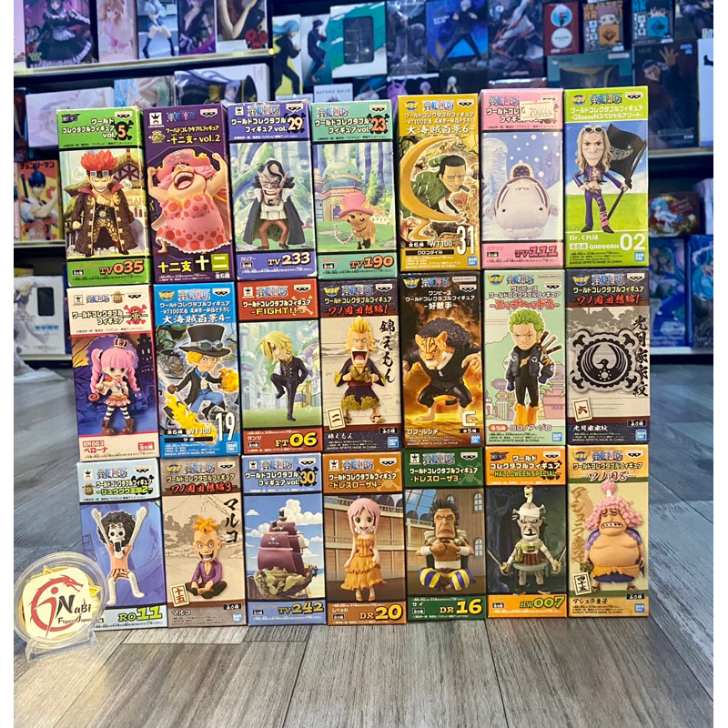 Mô hình Onepiece WCF chính hãng one piece zoro lucci kid bigmom perona tàu wano đồ decor máy tính la