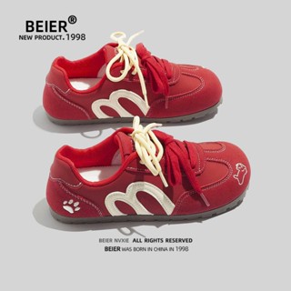  BEIER AUTH 100% Giày thể thao nữ beier giày sneaker 3665 đỏ 