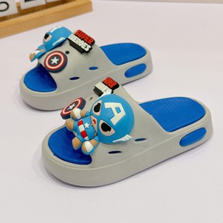  Dép cho bé trai quai ngang gắn Heros dép lê cho bé gắn charm Siêu Nhân 