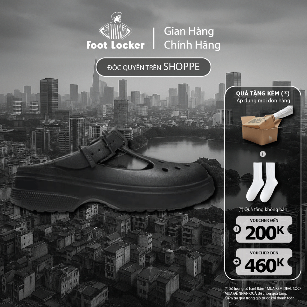 [ CHÍNH HÃNG ] GIÀY CLOG UNISEX CROCS CLASSIC MARY JANE - BLACK - Foot Locker