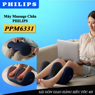 Máy Massage Chân PHILIPS 6331 - 2 Chế Độ Massage - Chườm ấm ánh sảng đỏ - BH 24 Tháng