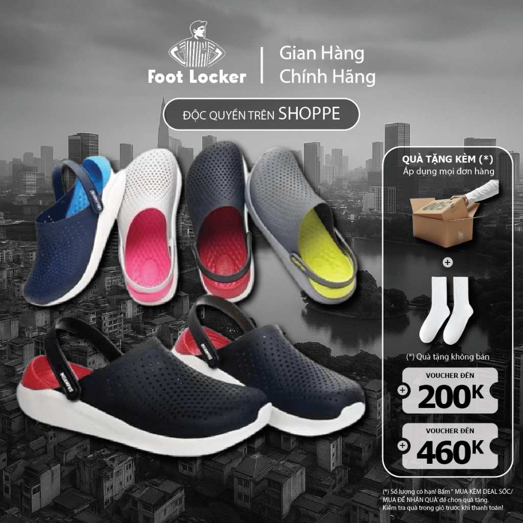 [ CHÍNH HÃNG ] Giày Clog Unisex Crocs Literide 360 Classic - Foot Locker