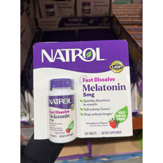  Viên ngậm Natrol Melatonin 5mg – Kẹo ngủ tự nhiên ngủ ngon sâu giấc_Smallfamilly 