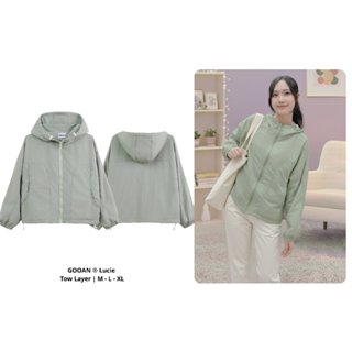 Áo Khoác Gió Nữ Lucie Chống Nắng Chống Mưa Thoáng Mát - Phong Cách Hàn Quốc Thanh Lịch, Mát Mẻ Suốt Ngày